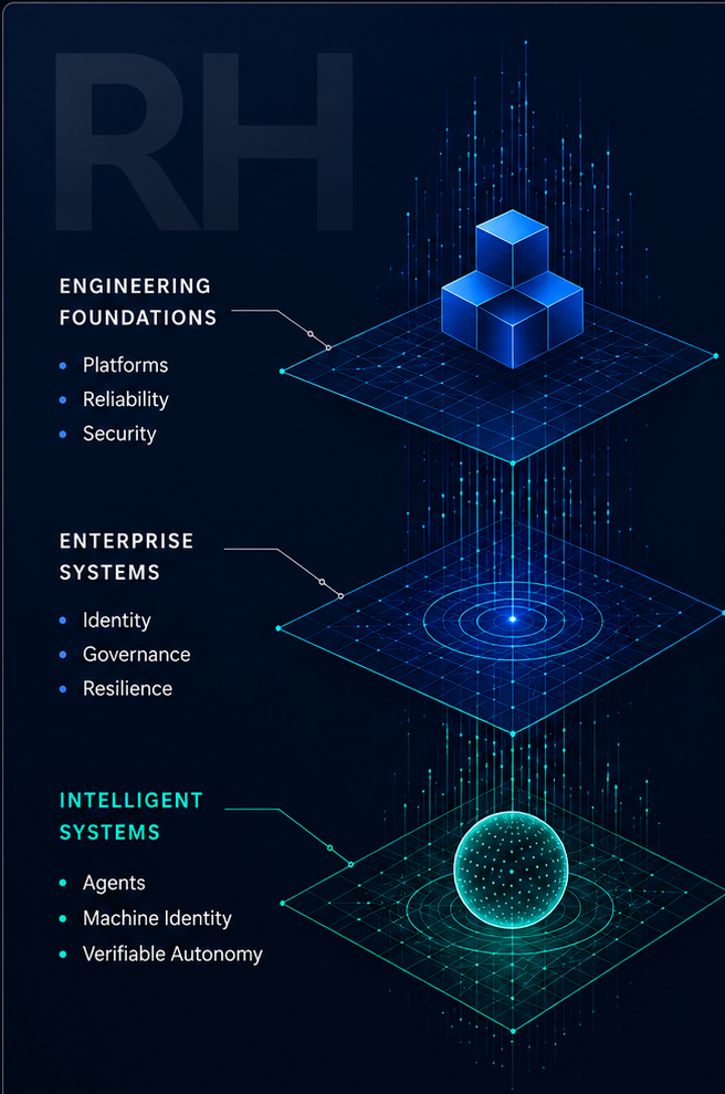 Systems evolution from engineering foundations through enterprise systems to intelligent systems.